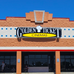 Golden Ticket Cinemas Dublin sign